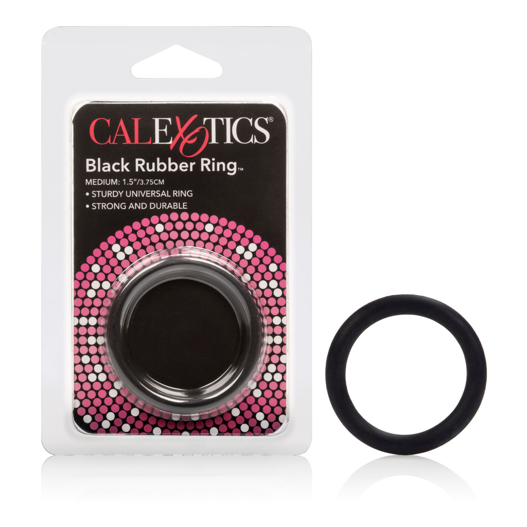 Rubberen ring - medium - zwart
