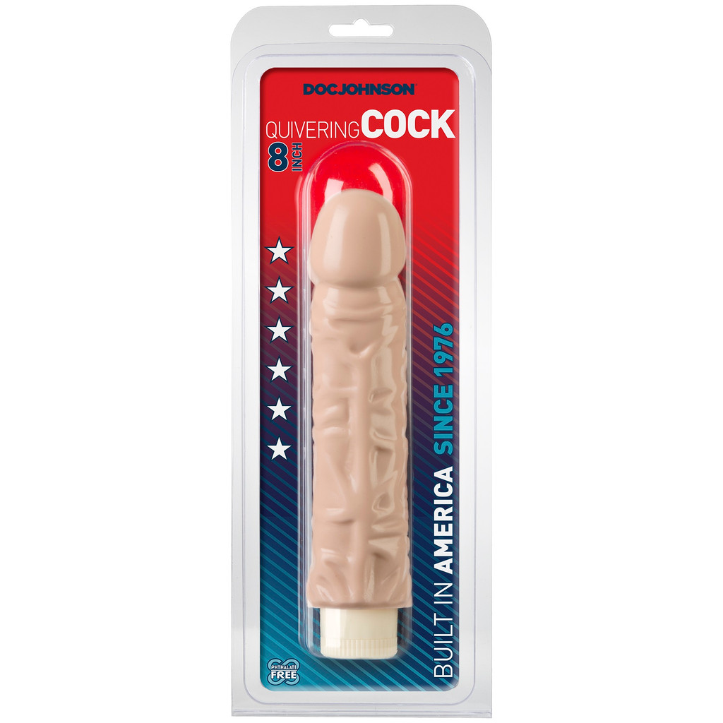  Quivering Cock 7 Inch - White 