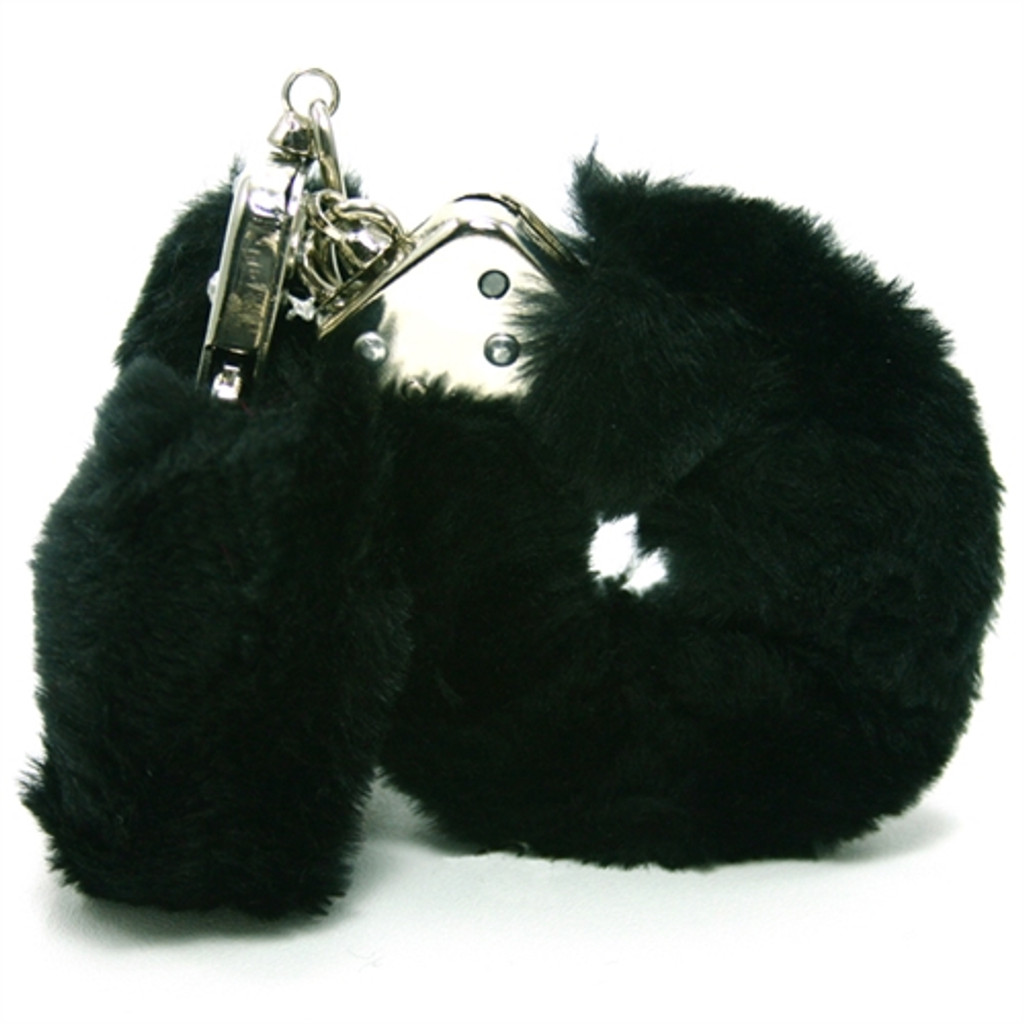 Plush Love Cuffs - Black 