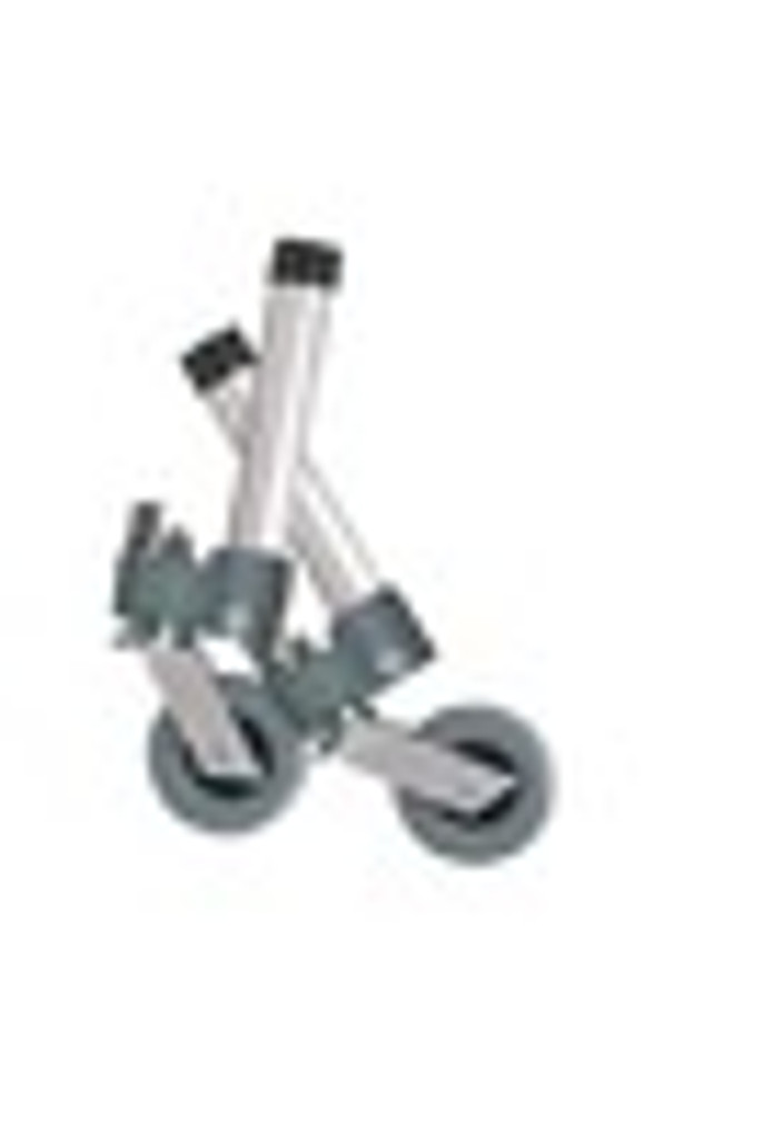 Drive Walker 3" Swivel Wheel with Lock & Two Sets of Rear Glides -1 pr