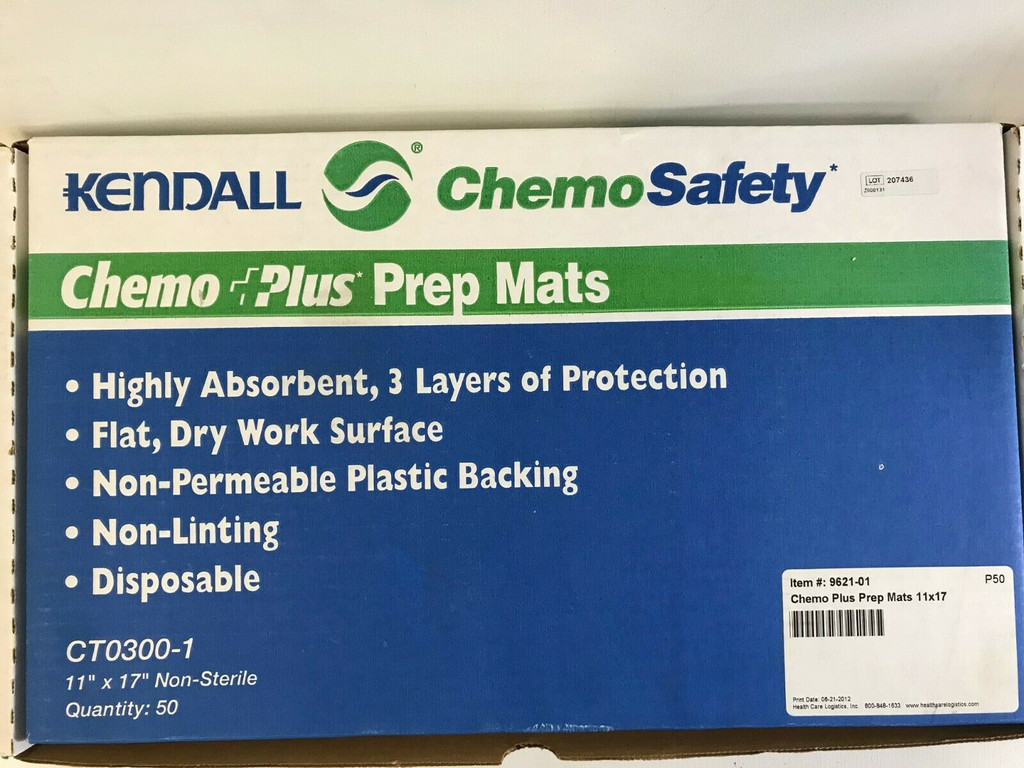 Chemoplus absorberende præparationsmåtte 11 x 17 tommer æske med 50 stk