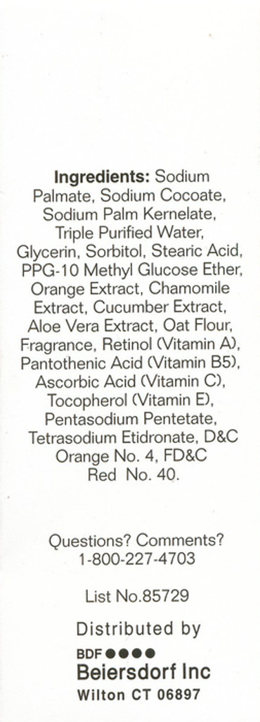Basis Vitamin Bar Soap 4 Oz Reinigt en verzacht met vitamine C, E en B5