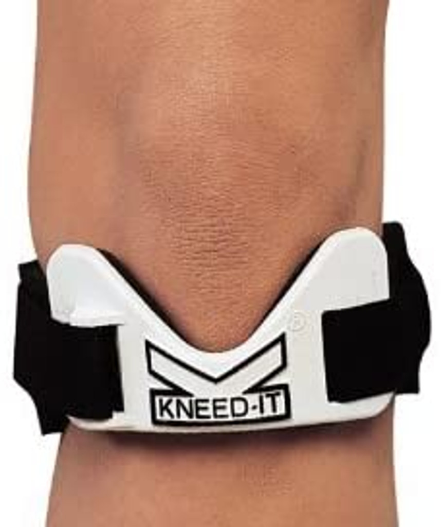 Kneed-IT Knæbeskytter i hvid/sort
