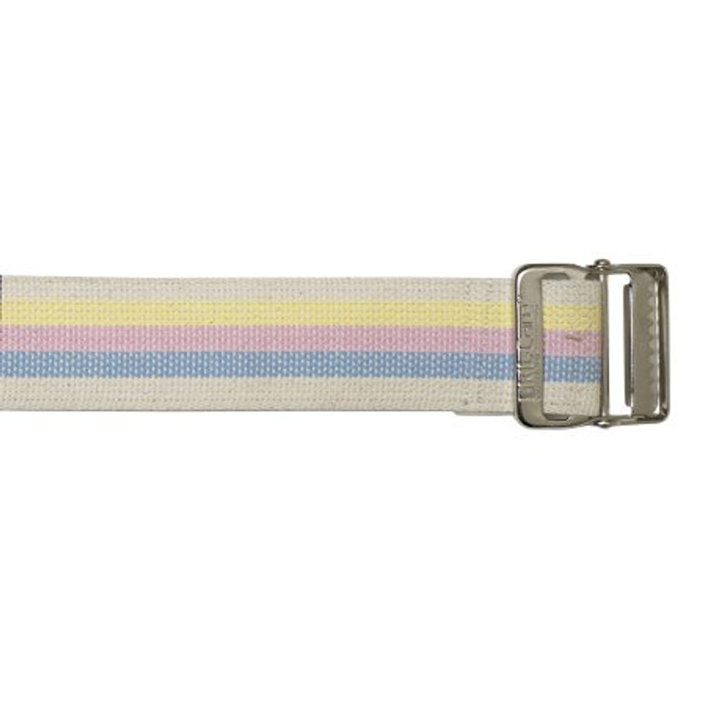 Mck Skil-Care Ceinture de démarche en coton à rayures pastel de 72 pouces de longueur