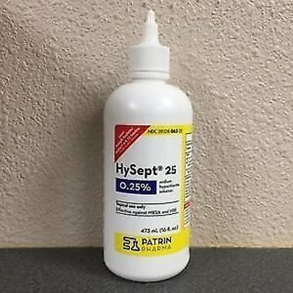 Patrin Hysept 25 Antimicrobial Wound Cleaner 16 Ounce Bottle