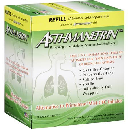 Asthma Relief Refill Kit Asthmanefrin 2.25 mg Strength Inhalation