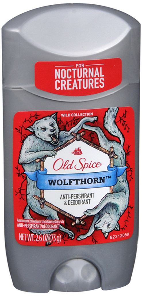 Old Spice Anti-Perspirant 2.6 Ounce Wolfthorn Solid 2.6 Oz