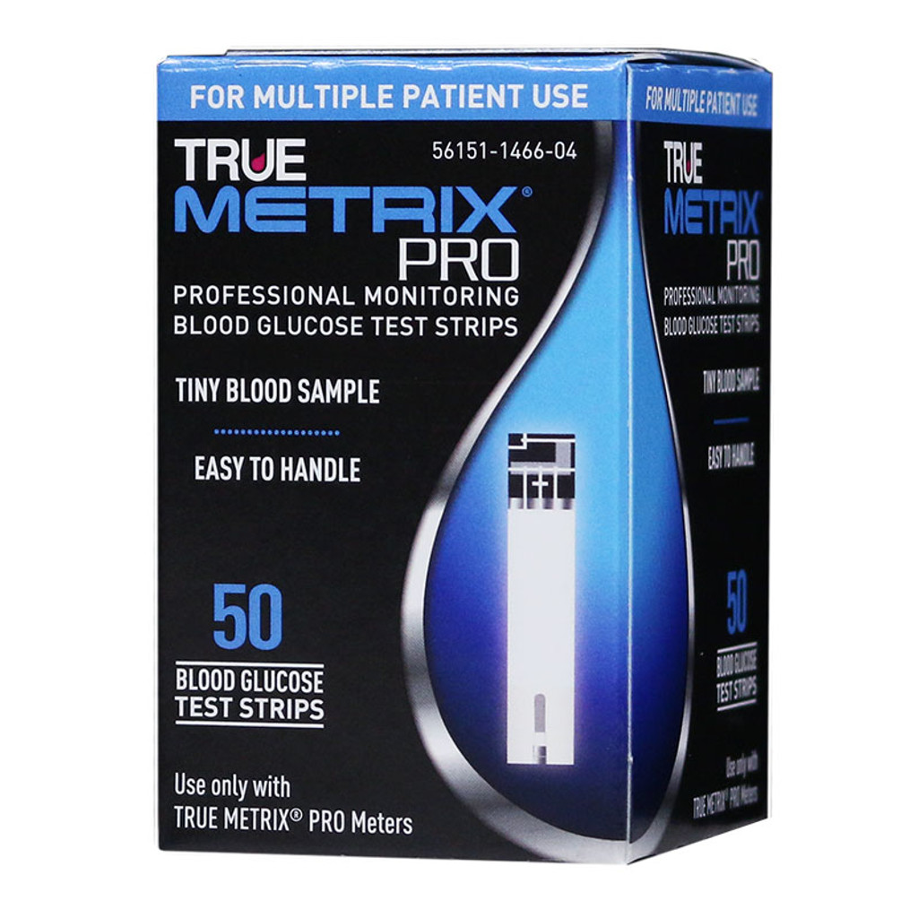 True Metrix Pro bloedglucoseteststrips 50 tellingen