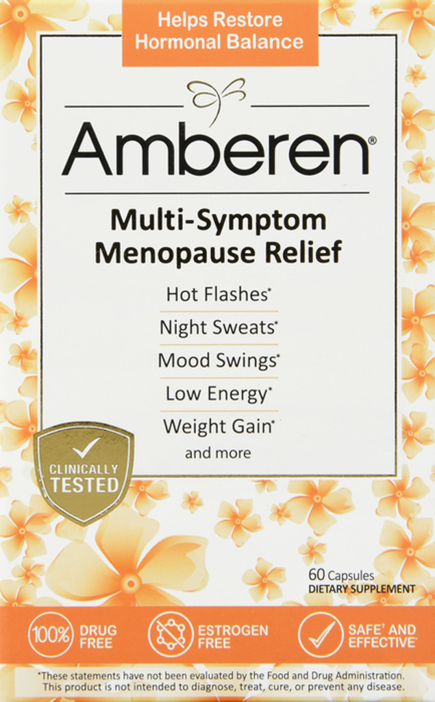 Amberen Safe Multi-Symptom Menopause Relief 60 Count 
