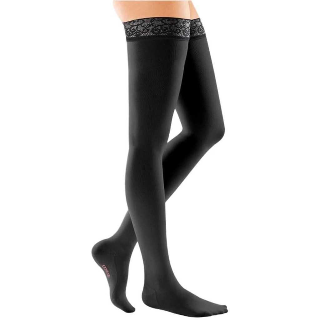 Mediven Comfort 30-40 mmHg Closed Toe Thigh Highs w/ Lace Silicone Top Band