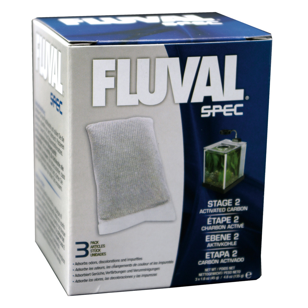 RA-Aktivkohleeinsatz für Fluval SPEC-Aquarien – 3 Stück
