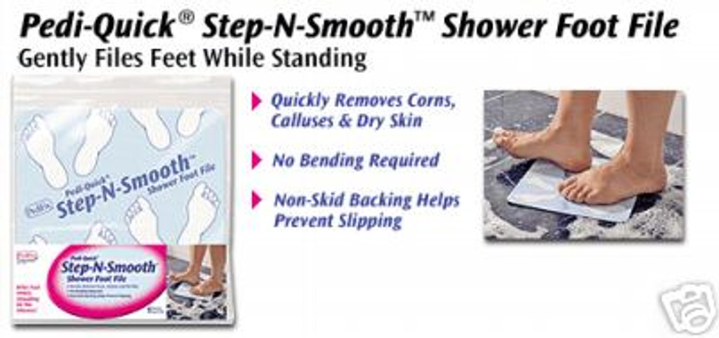 Pedifix Pedi-Quick Step-N-Smooth suihkujalkaviila - 1 kpl