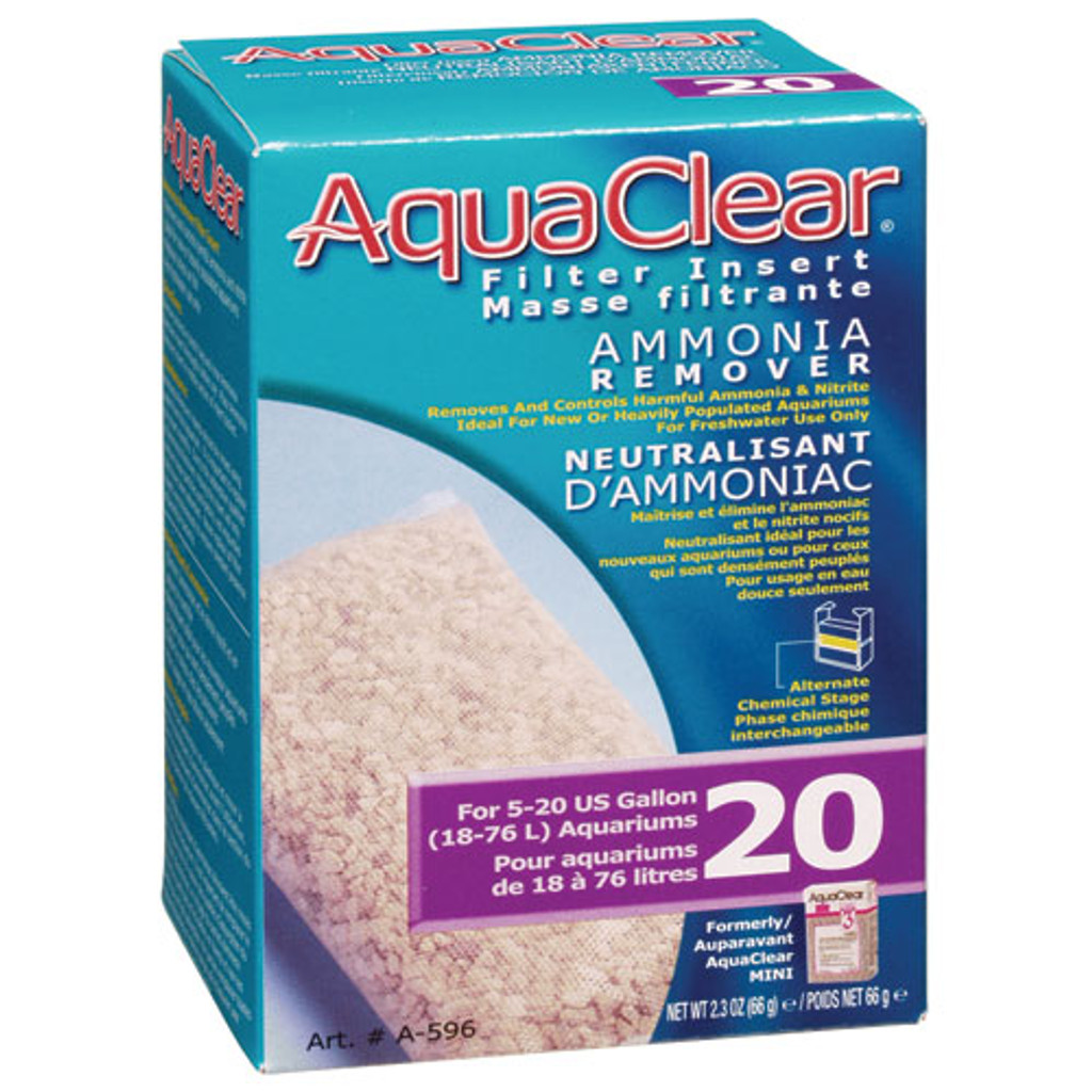 הכנס מסנן מסיר אמוניה RA עבור AquaClear 20/Mini - 1 pk
