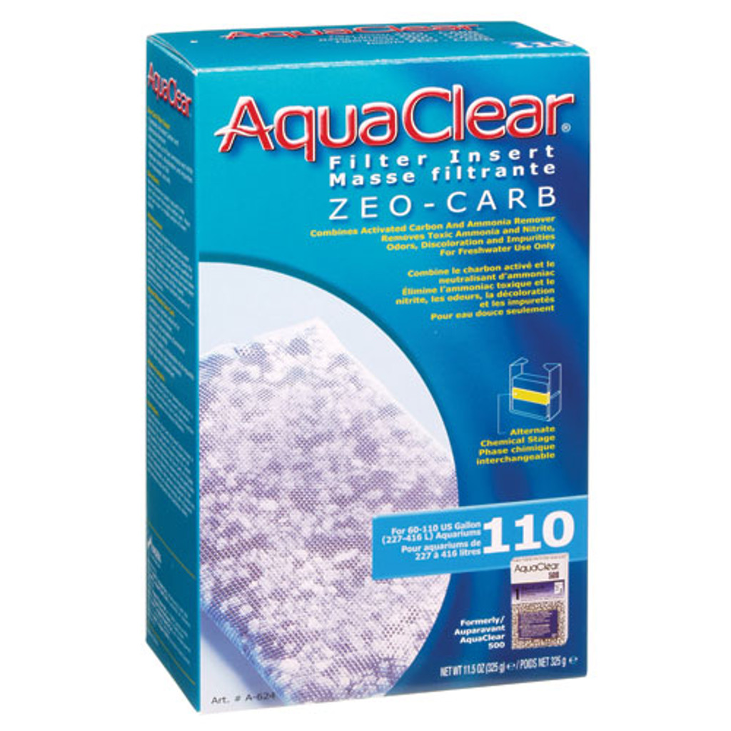 Insert de filtre RA Zeo Carb pour AquaClear 110/500 - 1 paquet
