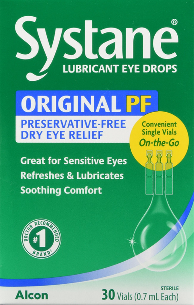 Systane Long Lasting Lubricant Eye Drops Vials Eye Drops 30 Count X 0.7 ml