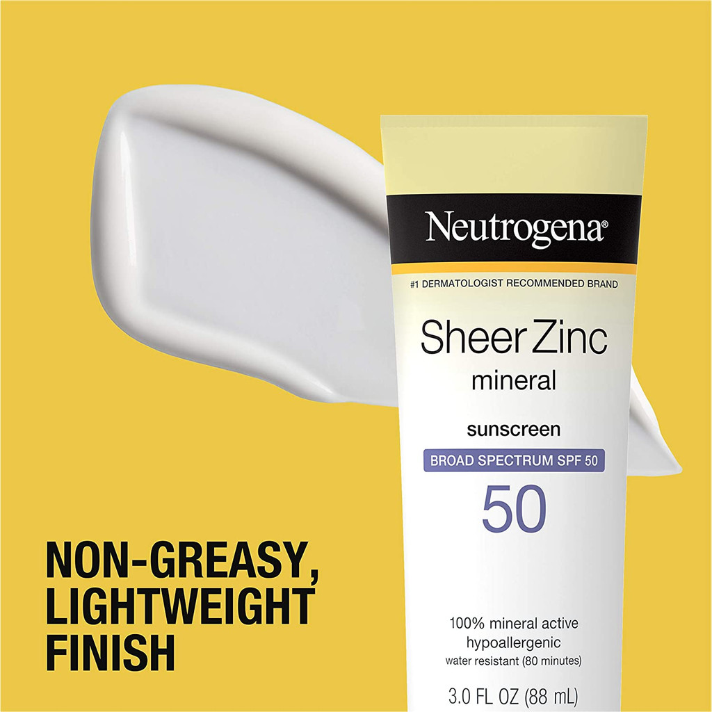 Neutrogena Sheer Zinc Oxide Dry-Touch Sunscreen Lotion with Broad Spectrum SPF 50 3 fl. oz 