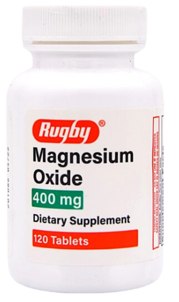 Rugby Magnesium Oxide 400 mg 120 Tablets