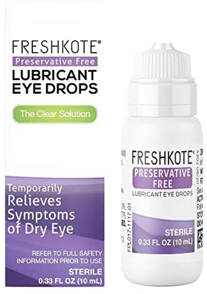 قطرات مزلقة للعين خالية من المواد الحافظة من فريشكوت، 10 مل 