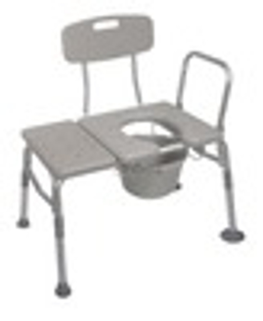Drive K.D. Combination Plastic Transfer Bench Commode