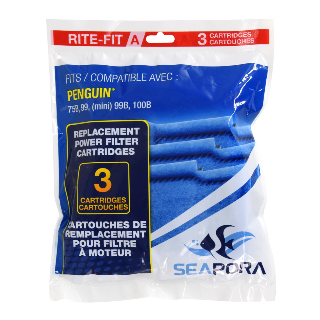 Cartouches RA Rite-Fit A pour filtres électriques Penguin® - 75B/99 (Mini)/99B/100B - 3 pk

