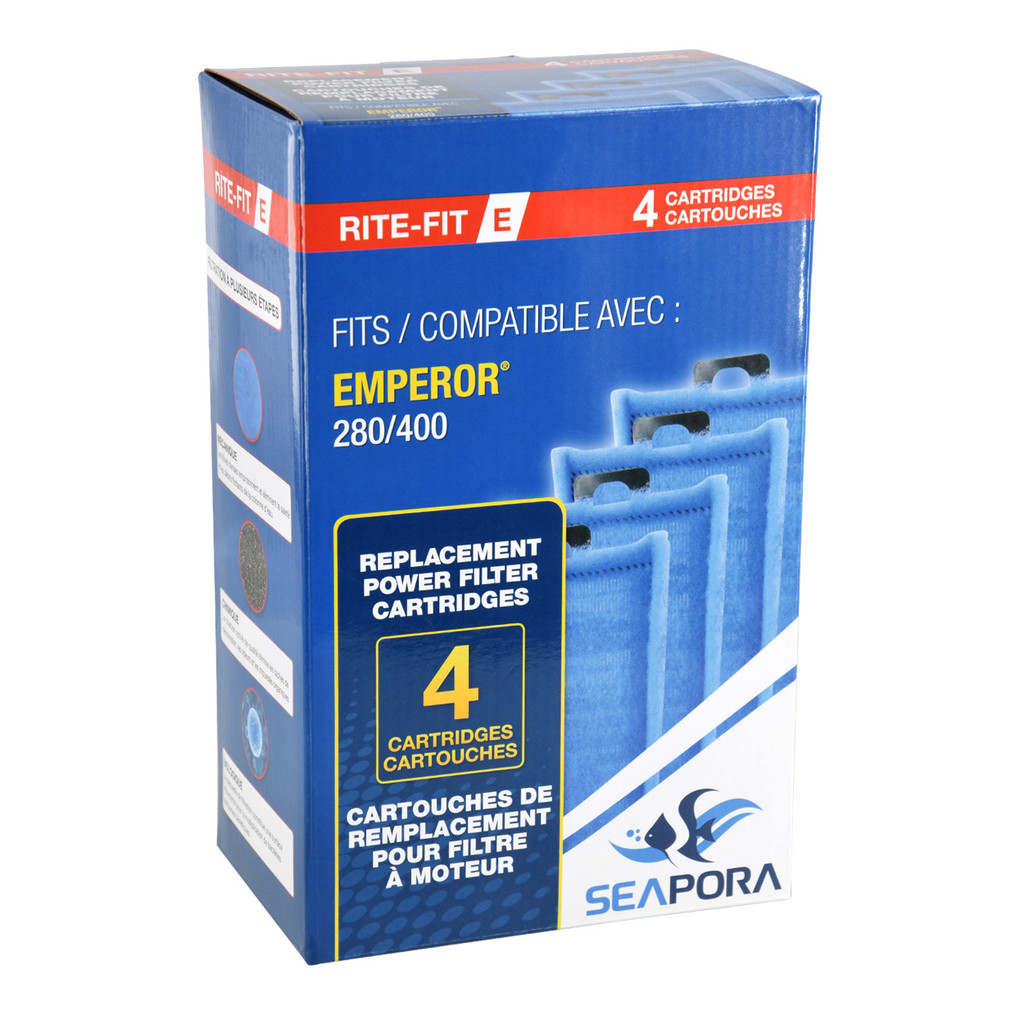 Cartouches RA Rite-Fit E pour filtres électriques Emperor® - 280/400 - 4 pk
