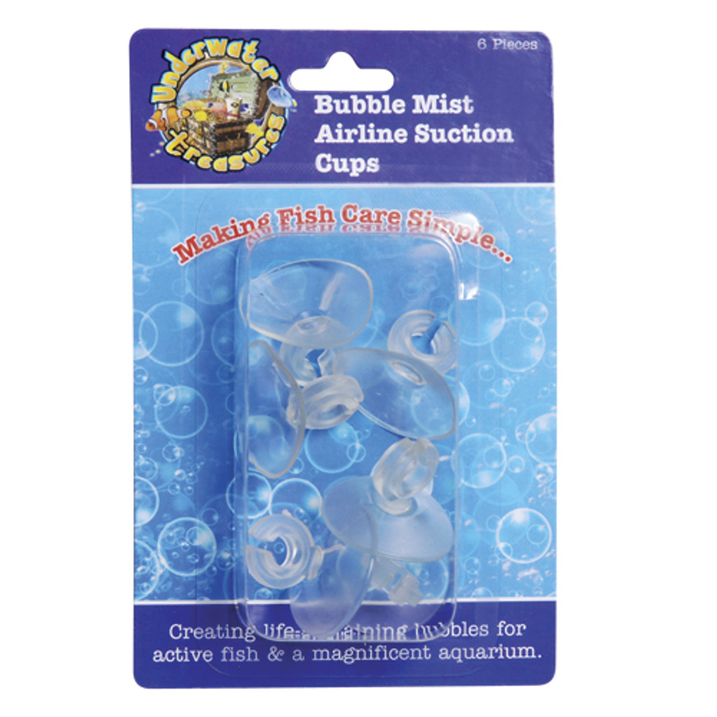RA  Bubble Mist Airline Suction Cups - 6 pk
