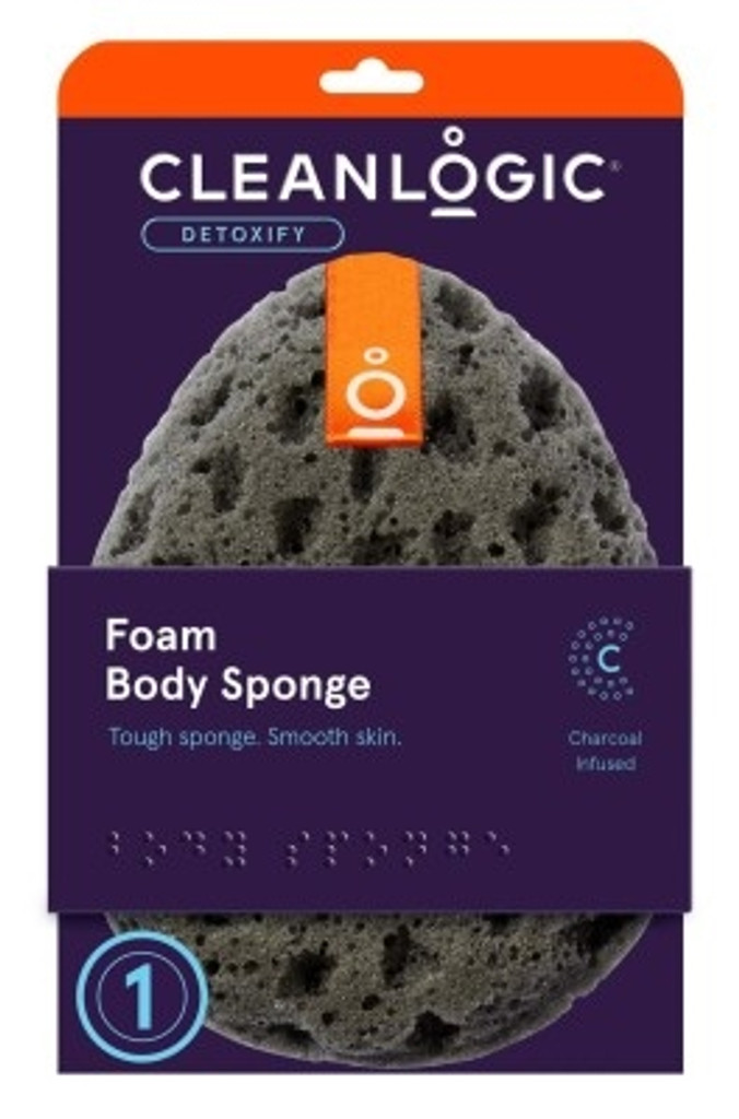 BL Clean Logic Detoxify Foam Body Sponge - חבילה של 3