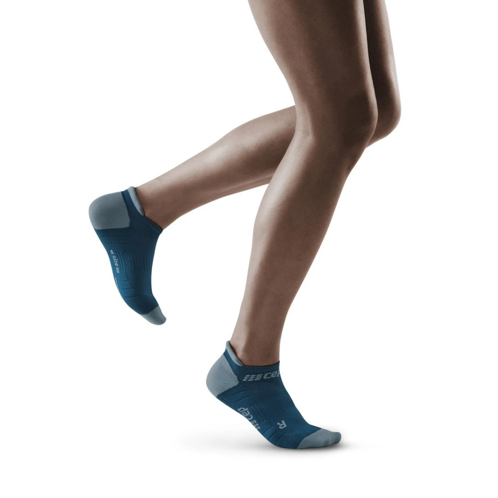Mediven Medi CEP feminino azul/cinza meias de compressão No Show 3.0 20-30 mmHg