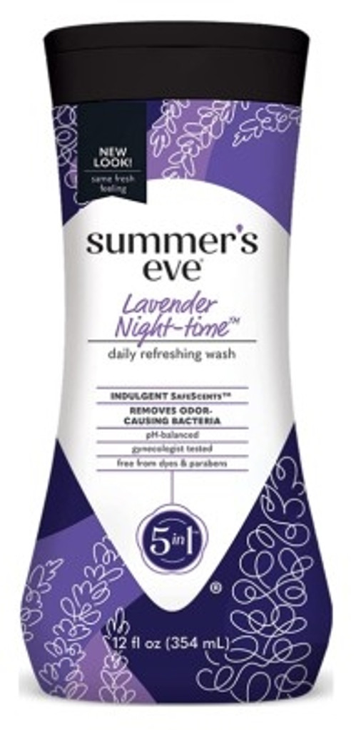 BL Summers Eve Cleansing Wash 12 unssia 5-in-1 Night-Time Lavender - 3 kpl pakkaus