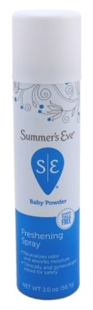 Summers Eve Freshening Spray 2oz Baby Powder
