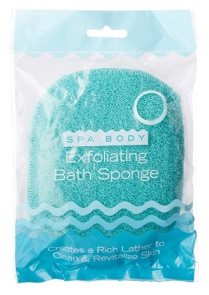 BL Swissco Spa Body Exfoliating Bath Sponge (Assorted Colors) - Pack of 3