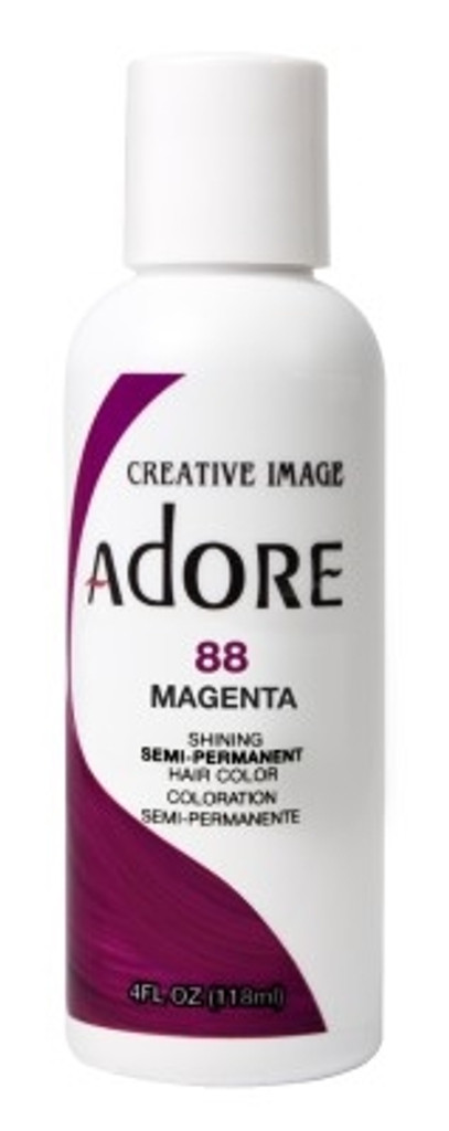 Adore Semi-Permanent Haircolor #088 Magenta 4oz X 3 Counts 