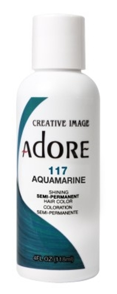 Adore Semi-Permanent Haircolor #117 Aquamarine 4oz X 3 Counts