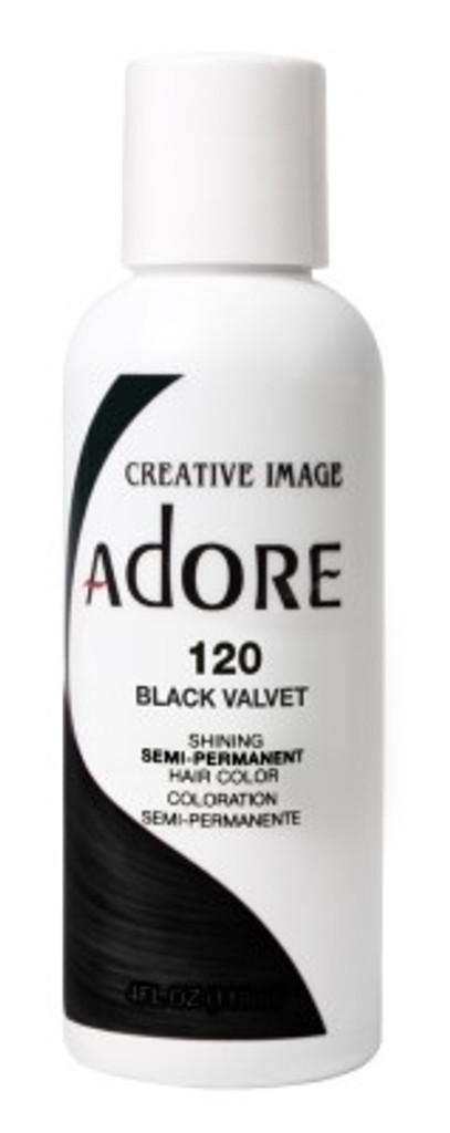  Adore Semi-Permanent Haircolor #120 Black Velvet 4oz X 3 Counts