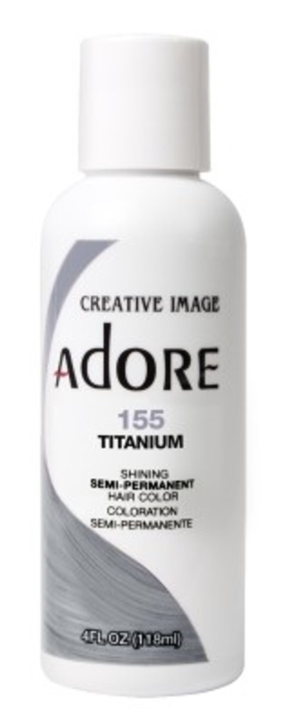 Adore Semi-Permanent Haircolor #155 Titanium 4oz X 3 Counts