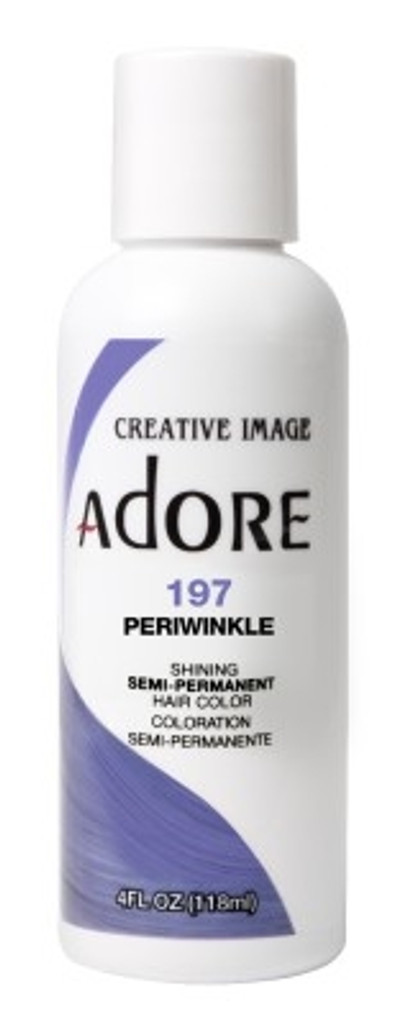 Adore Semi-Permanent Haircolor #197 Peri Winkle 4oz X 3 Counts
