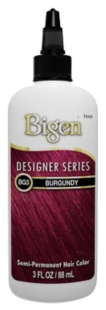 BL Bigen Semi-Permanent Haircolor #Bg3 Burgundy 3oz - Pack of 3