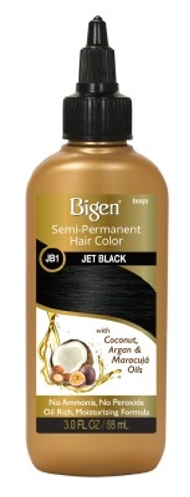 Bigen Semi-Permanent Haircolor #Jb1 Jet Black 3oz X 3 Counts