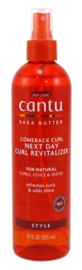 BL Cantu Natural Hair Comeback Curl Revitalizer משאבת 12oz - חבילה של 3
