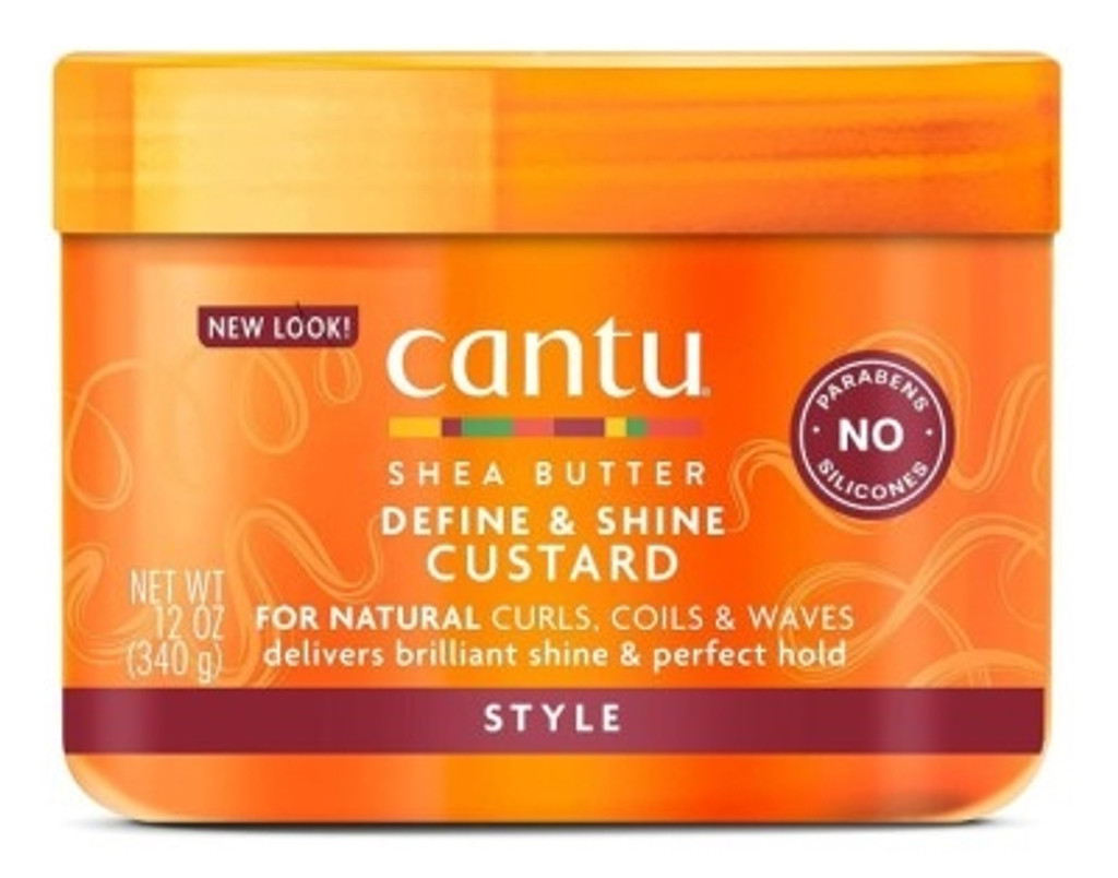 BL Cantu Natural Hair Define and Shine Custard 12oz Jar - 3 kpl pakkaus