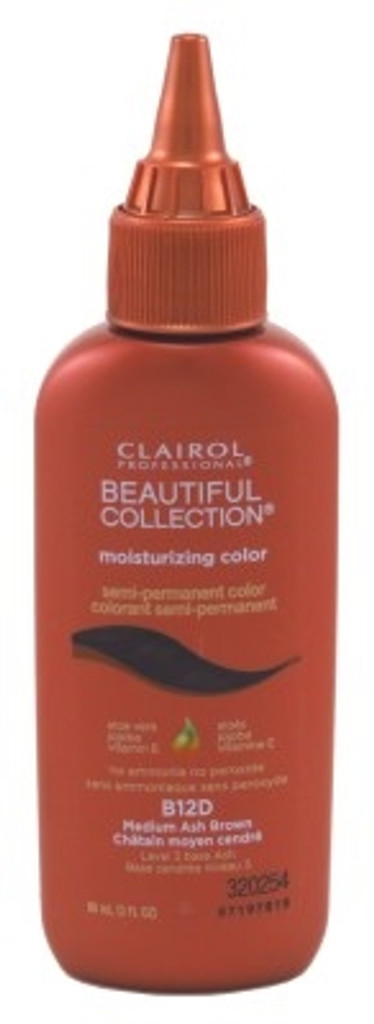 Clairol Beautiful Coll. #B12D Medium Ash Brown 3oz X 3 Counts