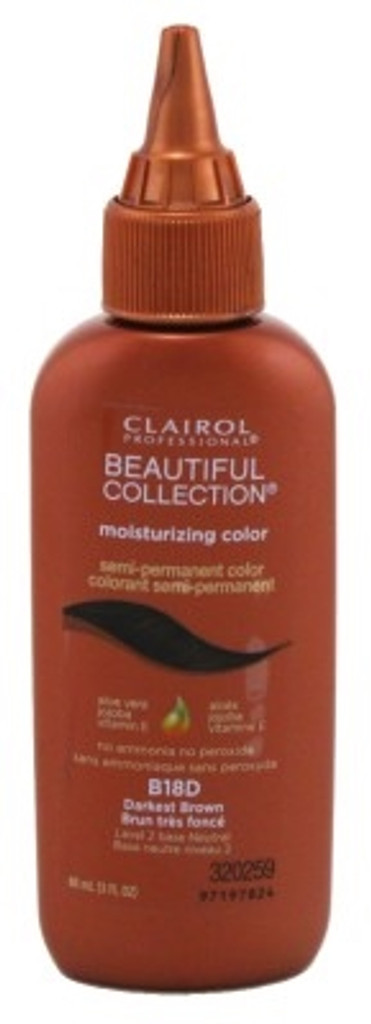 Clairol Beautiful Coll. #B18D Darkest Brown 3oz X 3 Counts