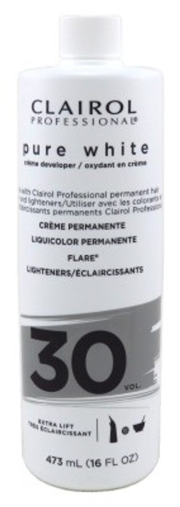 Clairol Pure White 30 Creme Developer Extra Lift 16oz X 3 Counts
