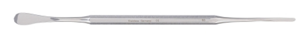 Espátula / Packer McKesson Argent™ de ponta dupla em aço inoxidável de 6 polegadas
