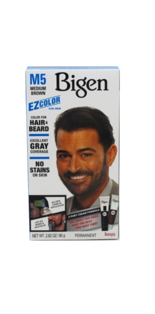 Bigen ez color pour homme m5 kit marron moyen x 3 pièces