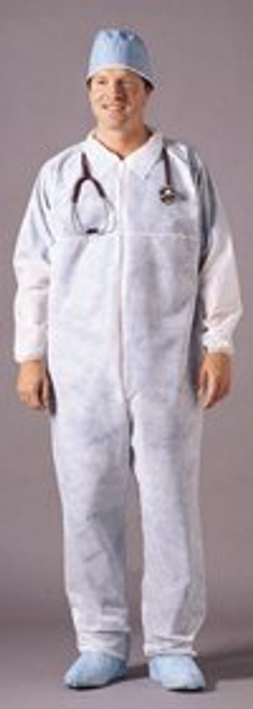 Coverall McKesson Large White Disposable NonSterile
