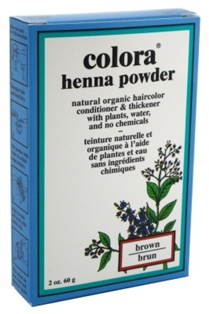 Colora poudre de henné couleur cheveux brun 2oz x 3 unités