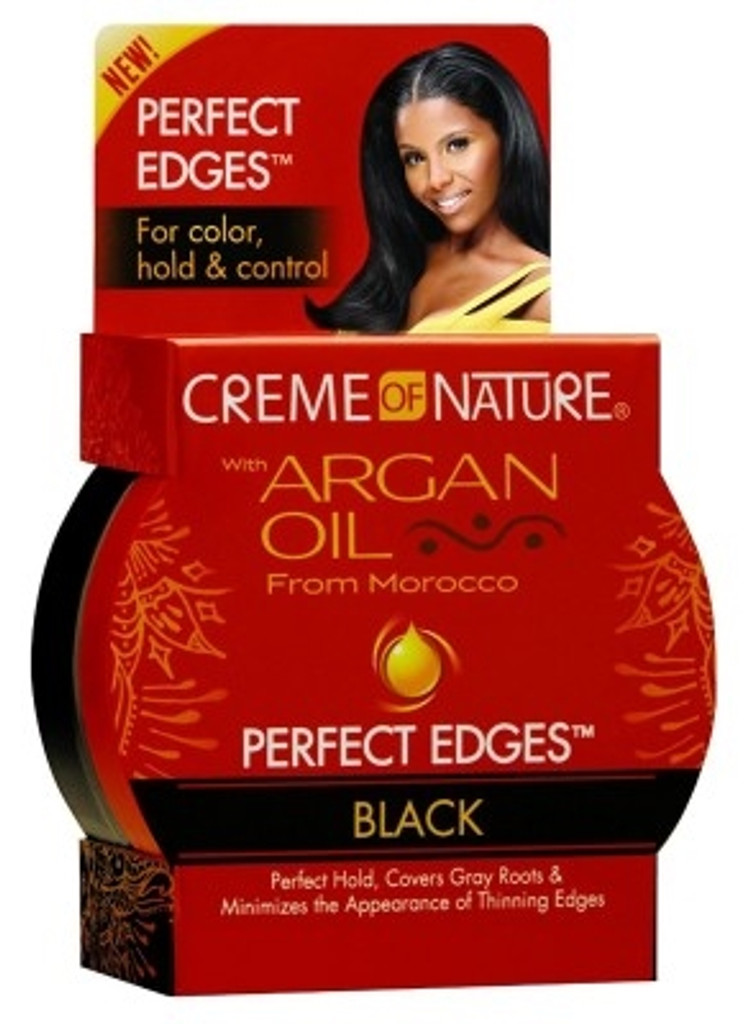 Creme Of Nature Argan Oil Perfect Edges Black 2.25oz X 3 Counts