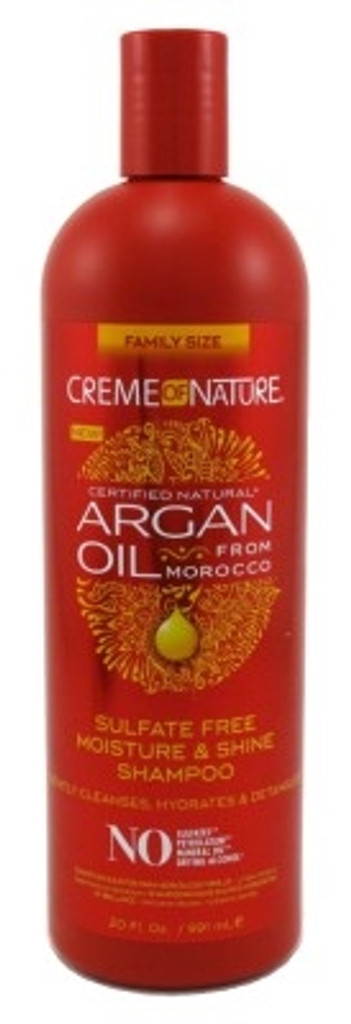 BL Creme Of Nature Argan Oil Shampoo Sulfate-Free 20oz - Pack of 3