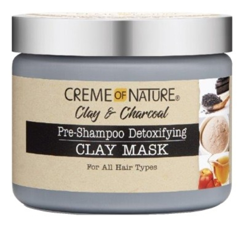 Creme of nature clay & charcoal esishampoo savinaamio 11.5oz x 3 counts